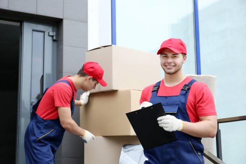 Commercial removals equipment and boxes for a Colliers Wood relocation