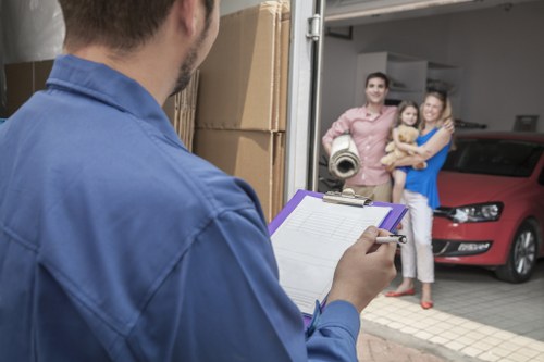 Home moving team helping with a residential move in Colliers Wood