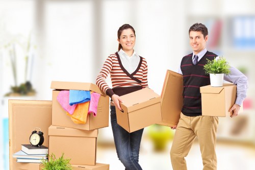 Removal team planning a house move in Colliers Wood