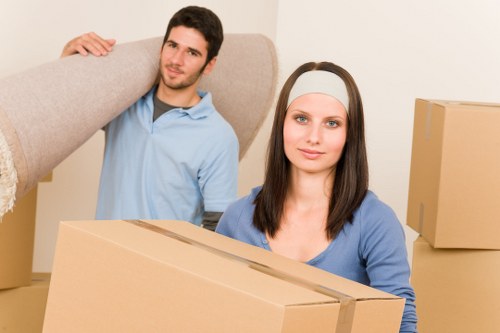 Commercial and residential removals van support around Colliers Wood