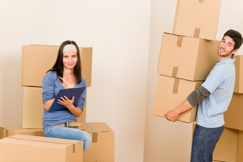Securely packed van interior for a removal job
